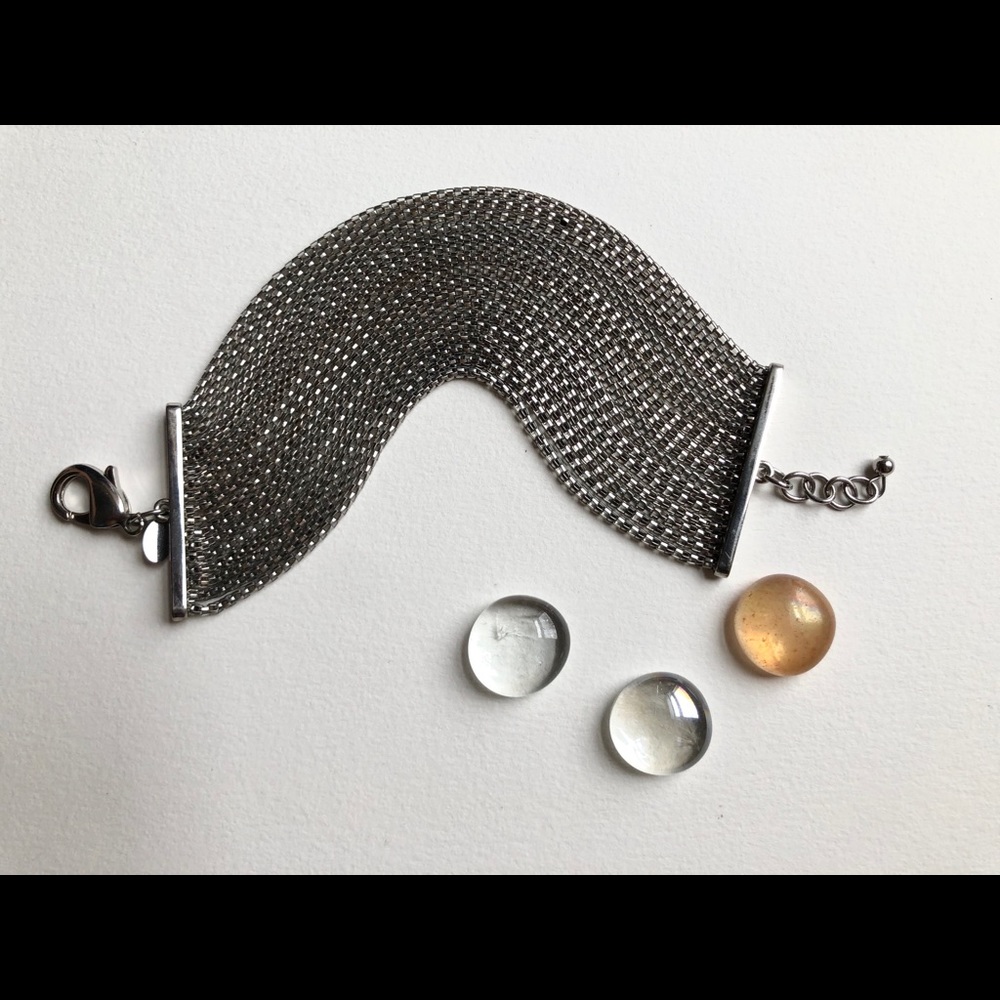 Express Brand Multistrand Silver Tone bracelet